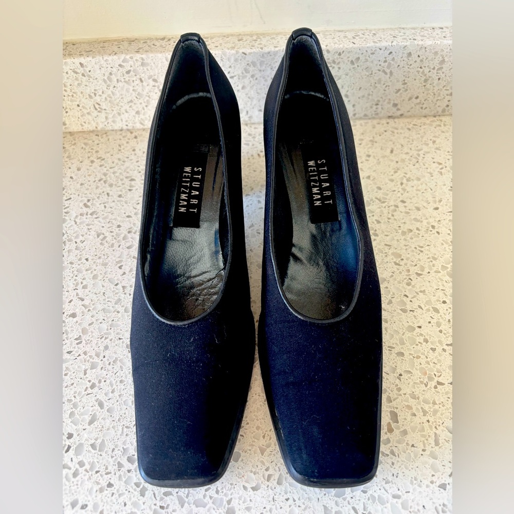 9 1/2 Black Suede Stuart Weitzman
